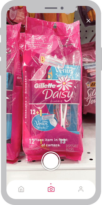 Mockup of the closet page