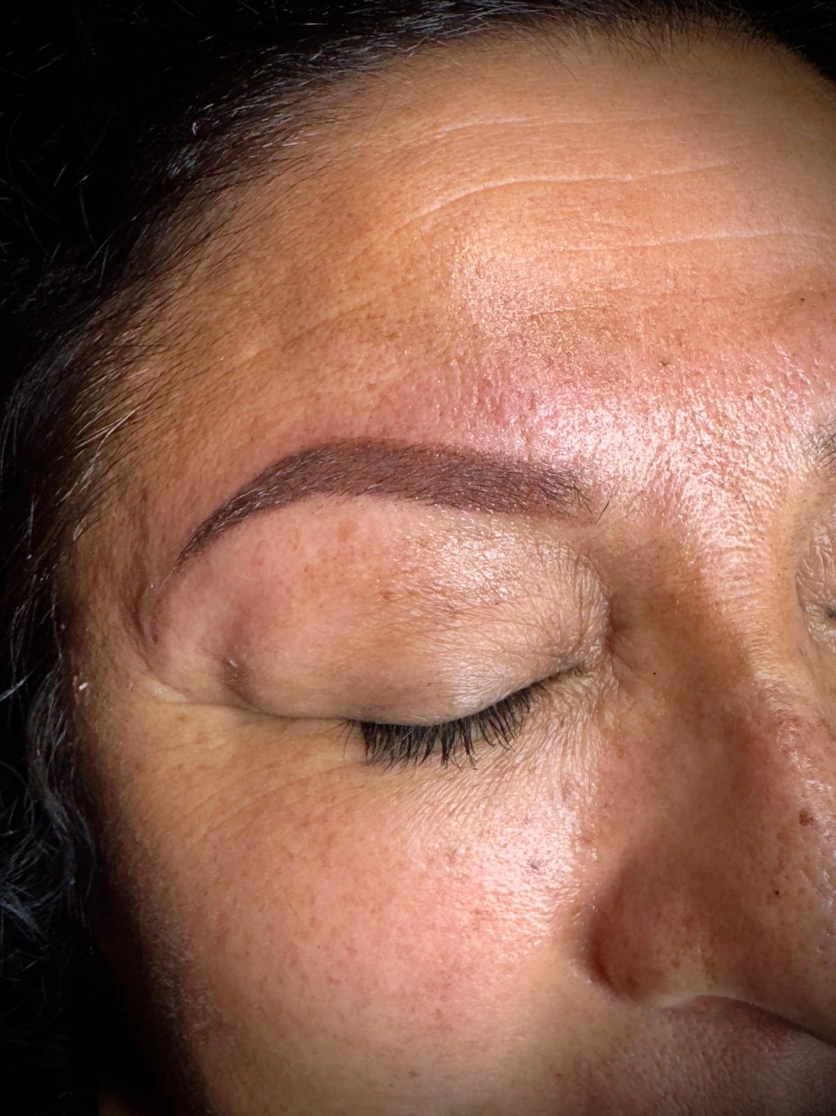 creative makeup and nails model