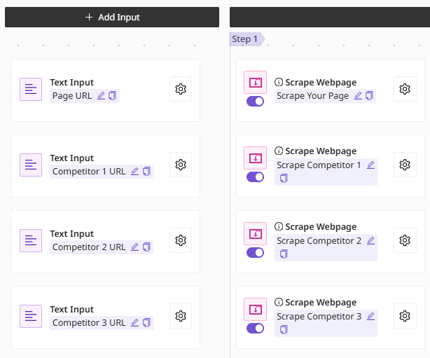 Input Setup