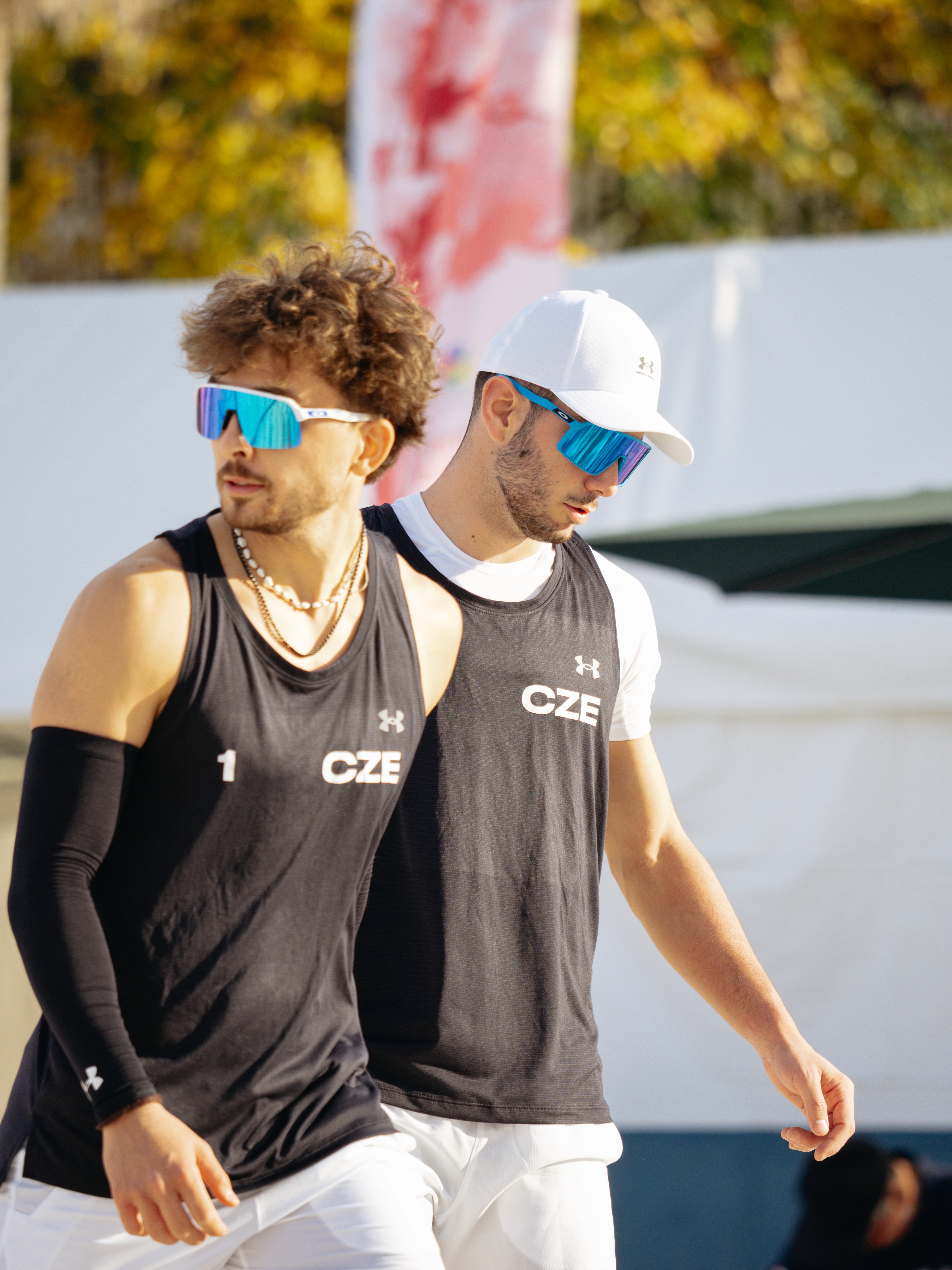 Coach explaining something to an athlete