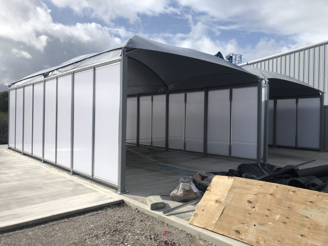 Paneling and Enclosed Structure Canopy