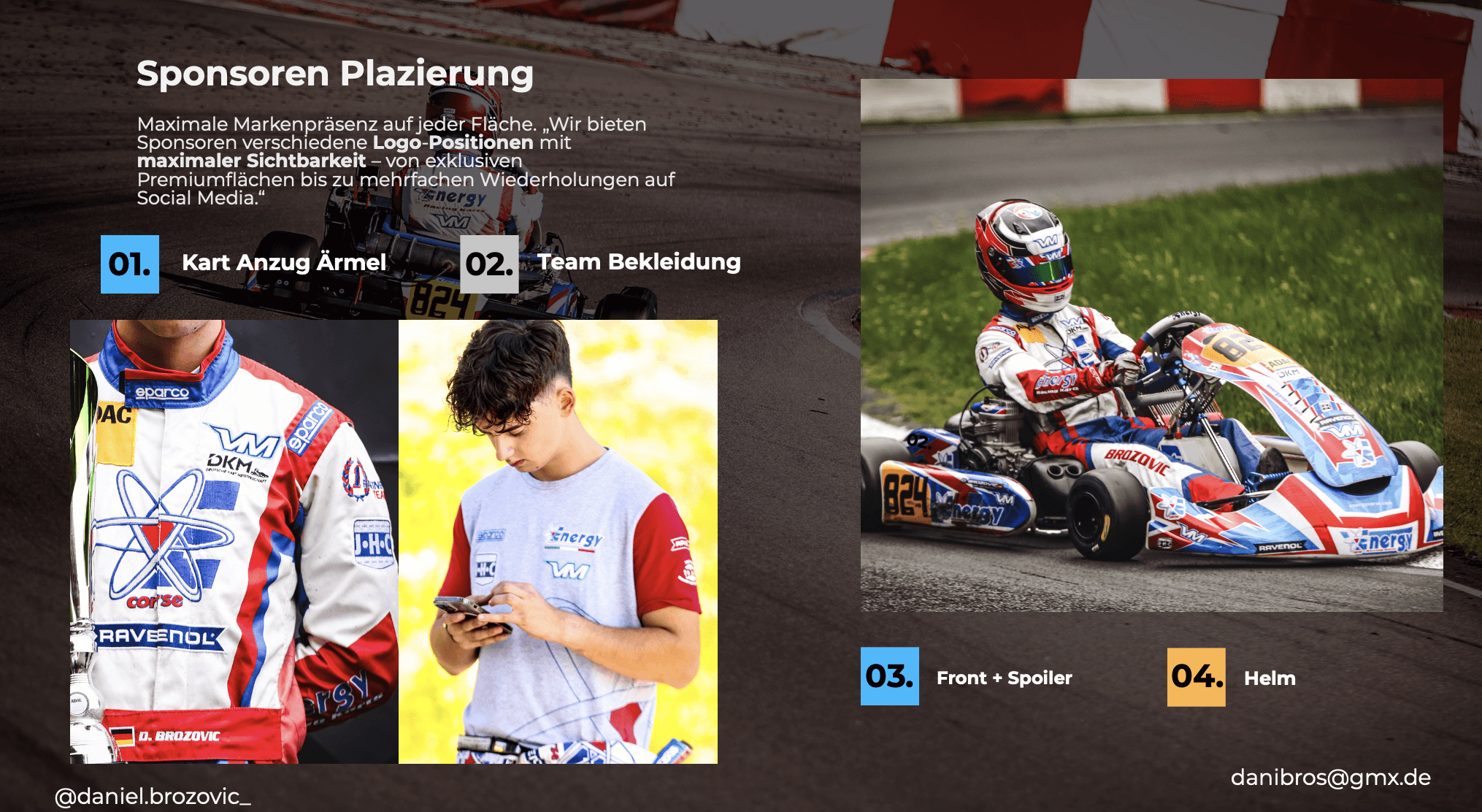 Sponsorship Deck design for Motorsport