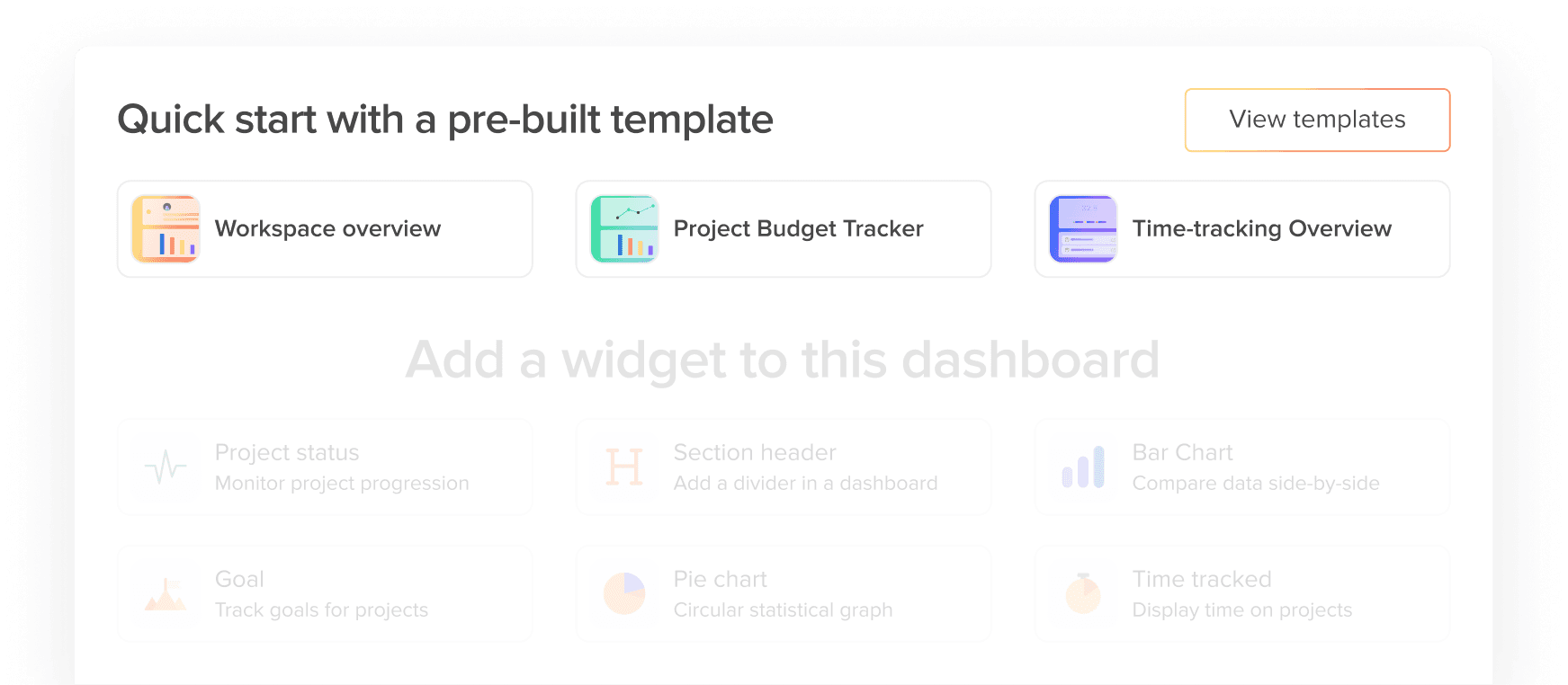 Dashboard pre built library