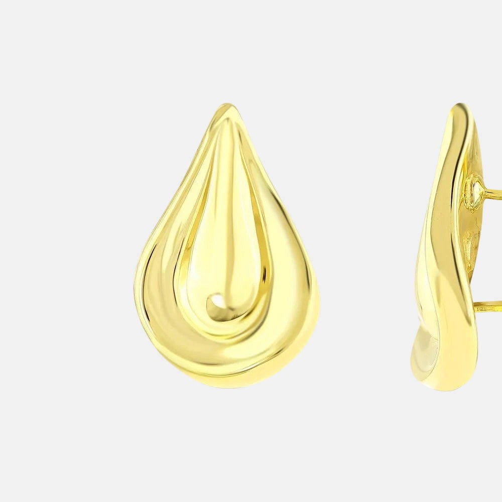 Assos Pırlanta 14 Ayar Altın Şık Ve Modern Tasarım Küpe