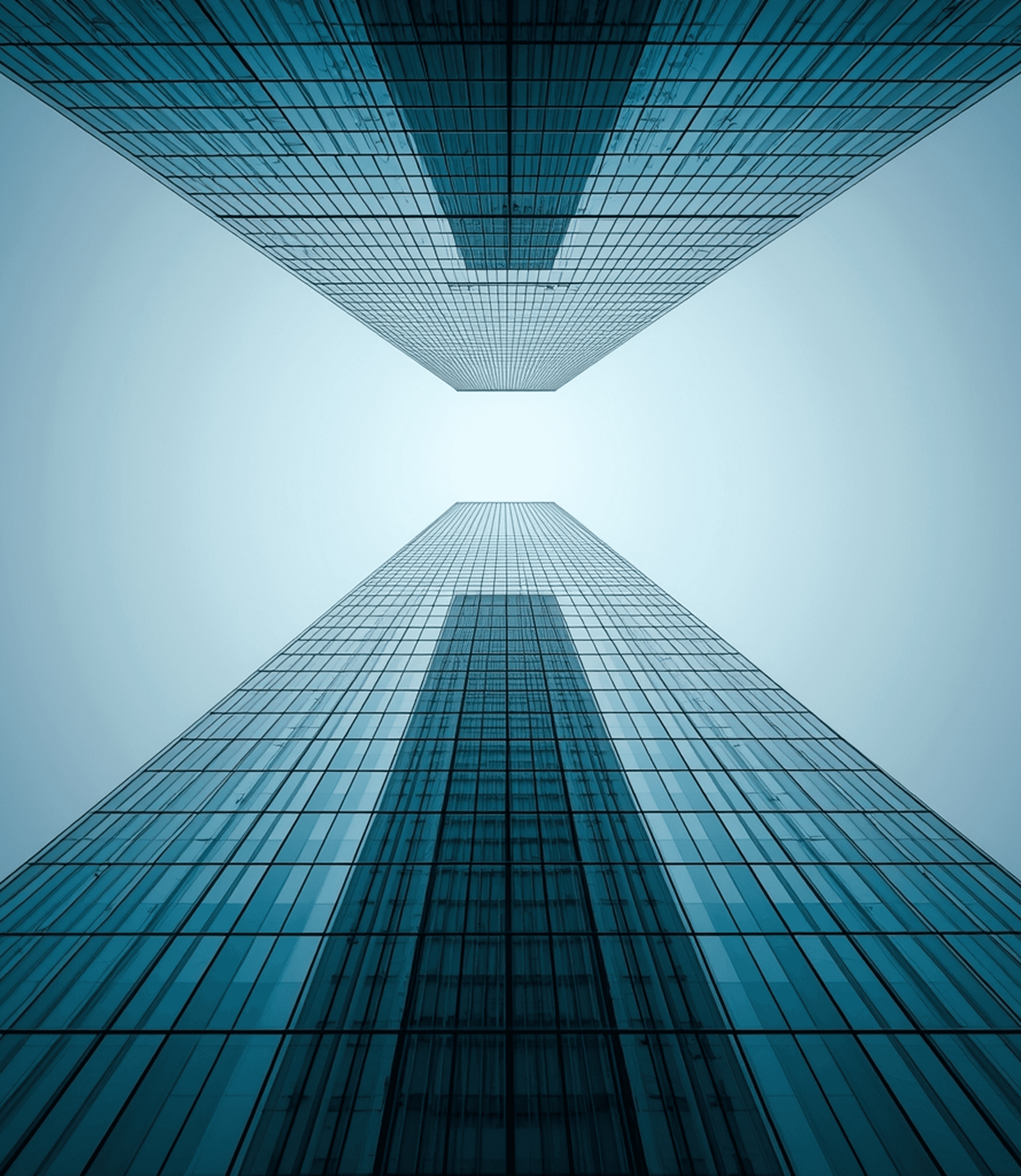 Symmetrical skyscraper perspective