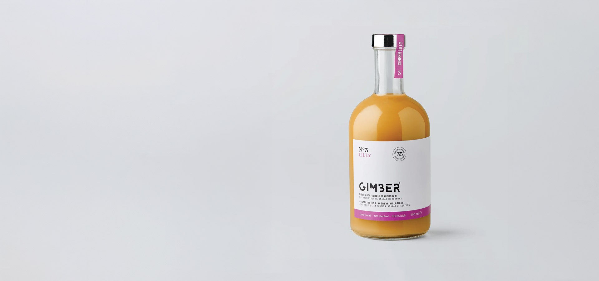 A bottle of an organic product
