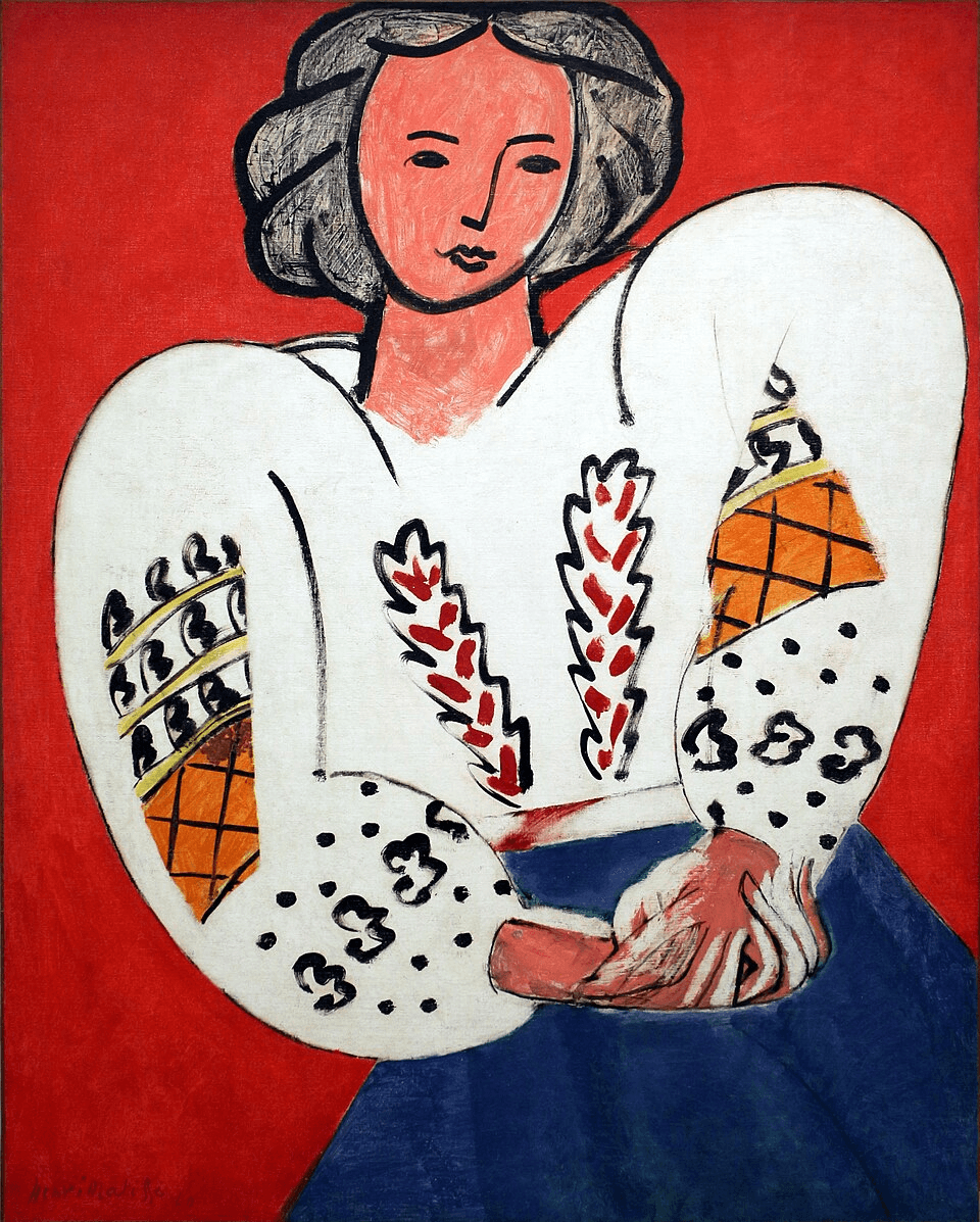Henri Matisse, La Blouse Roumaine (The Romanian Blouse), April 1940. Oil on canvas