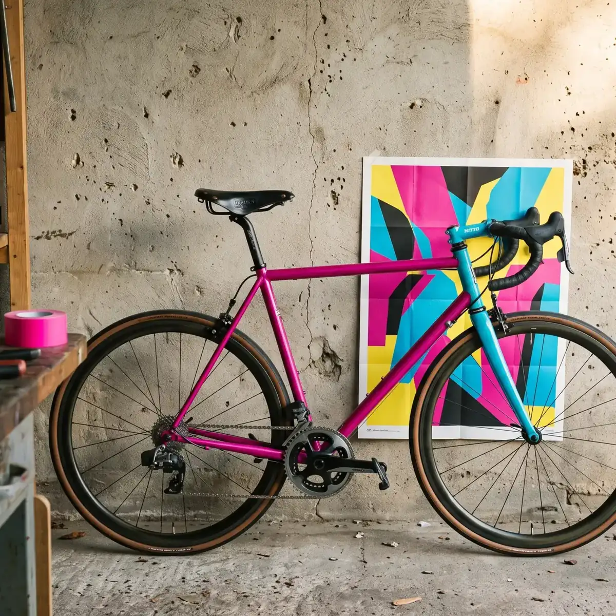 Pink bicycle