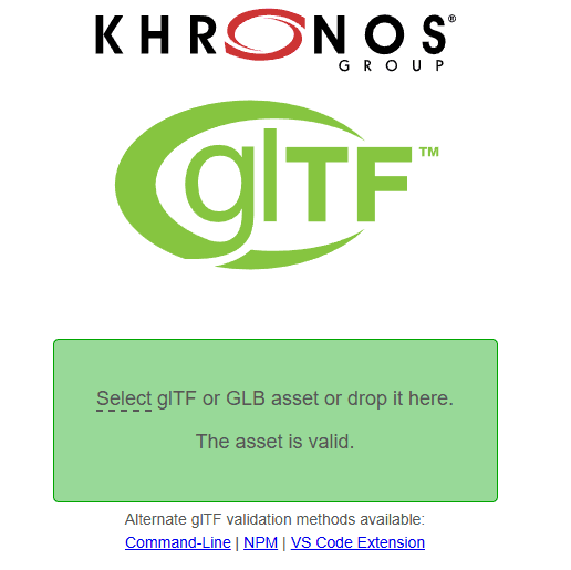 Khronos glTF Validator