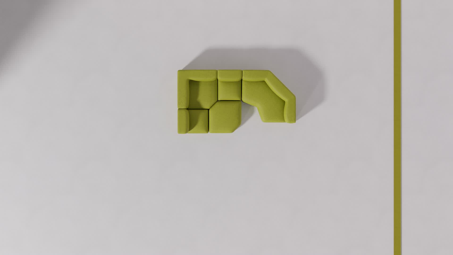couch green Bold collection by Mohdern