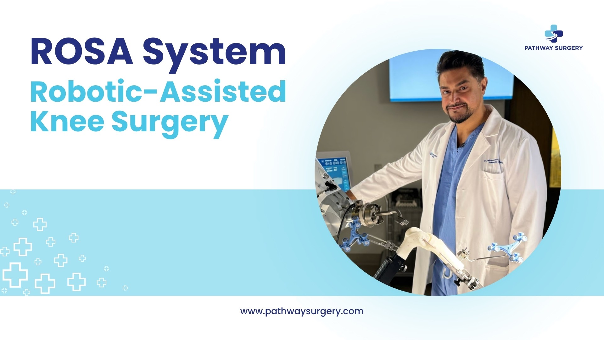 An overview of how ROSA aids robotic-assisted knee surgery.
