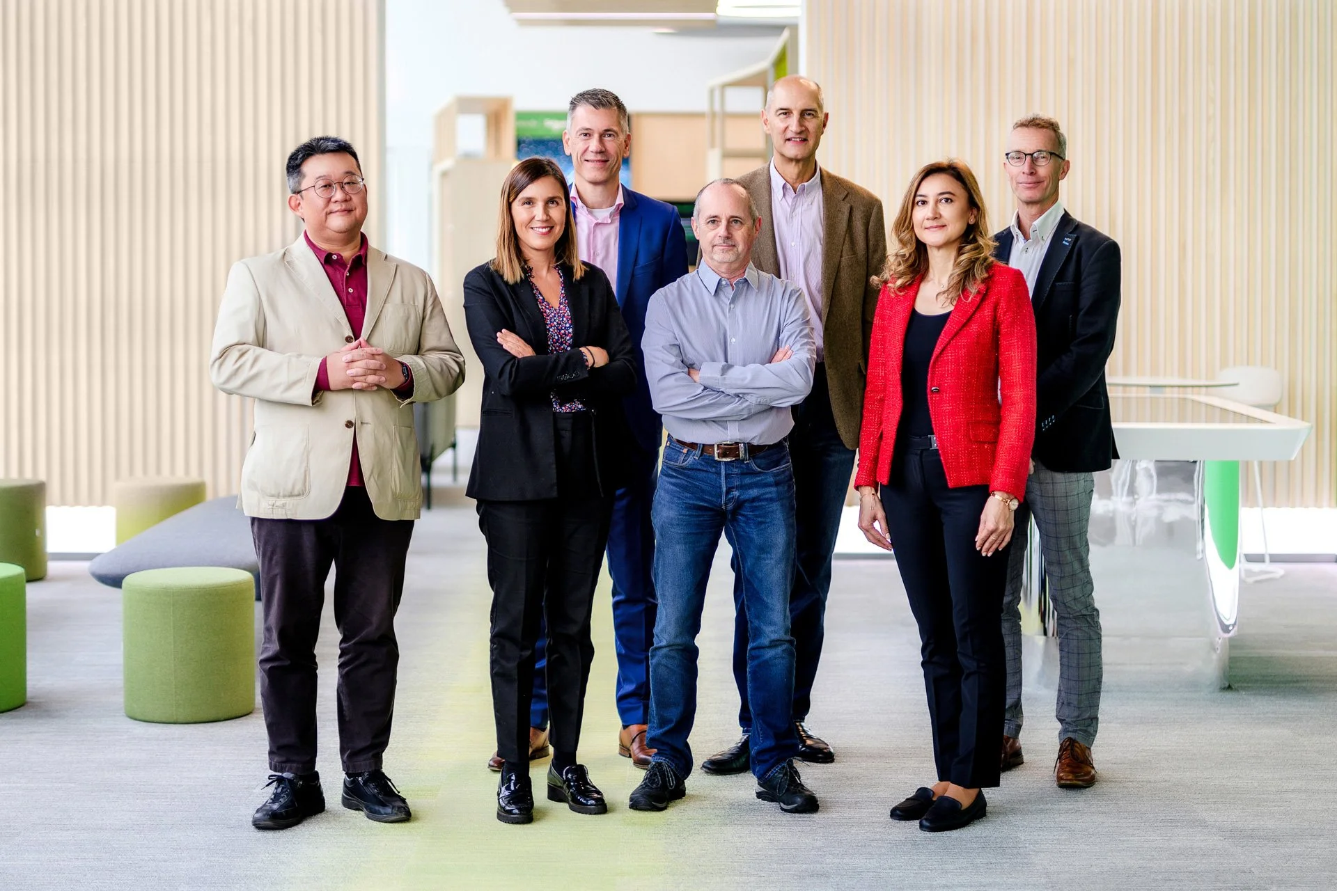 Portrait corporate d’une équipe en entreprise à Grenoble