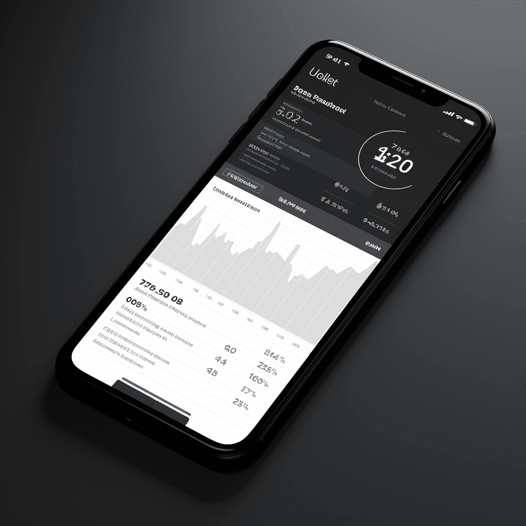 Mobile app mockup