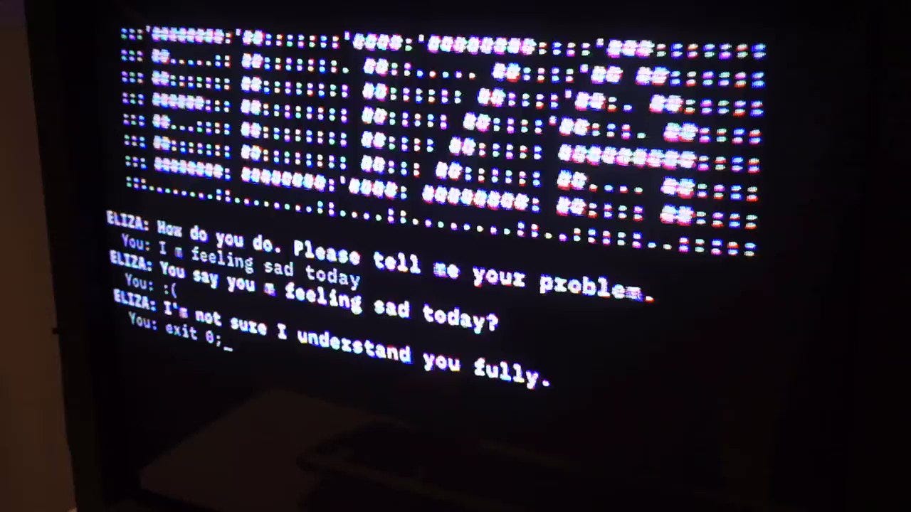 ELIZA program terminal