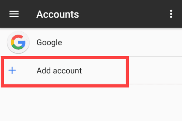 Schermafbeelding: Vul je e-mailadres in (E-mail instellen op Android)