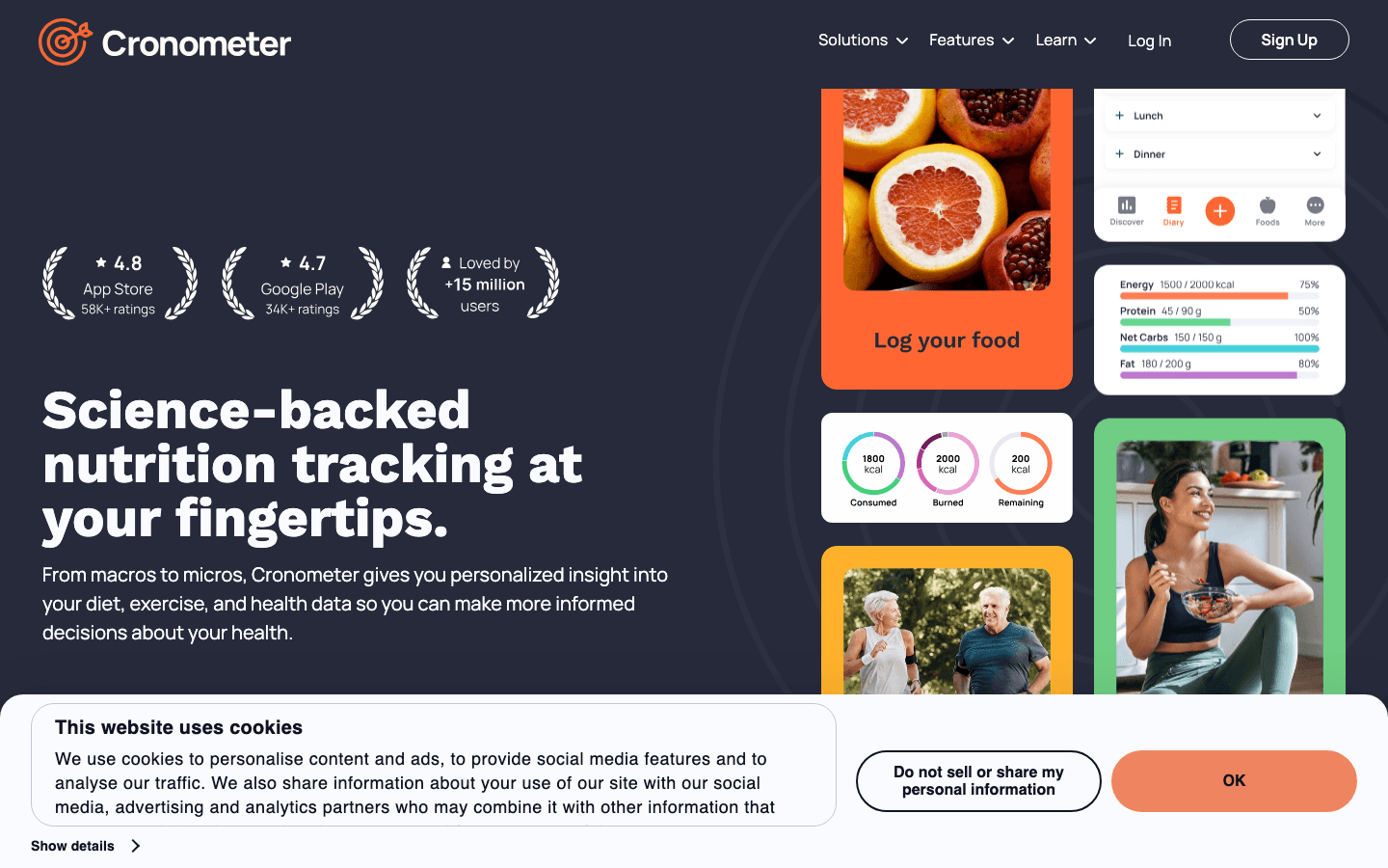 Cronometer website