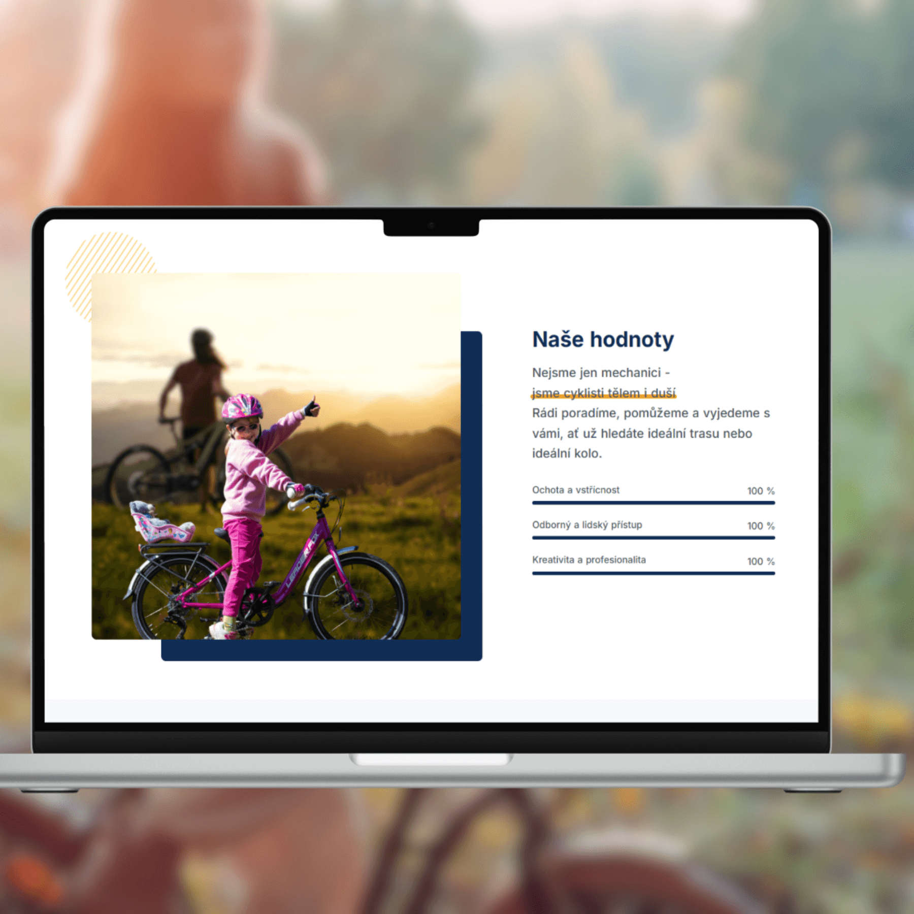 Cyklocentrum Březí - ukázka projektu Ondřej Kriška