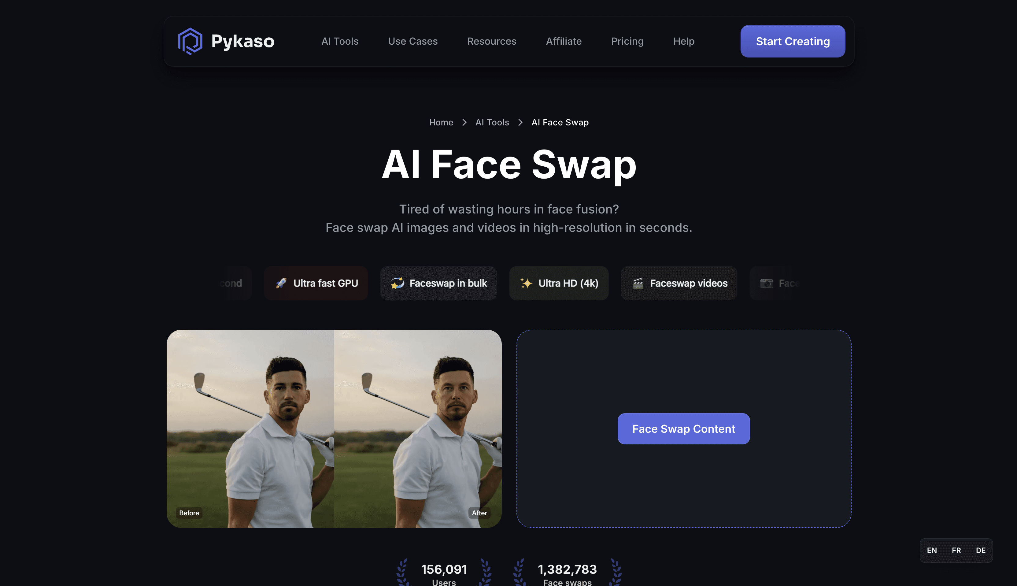 Pykaso - AI Face Swap