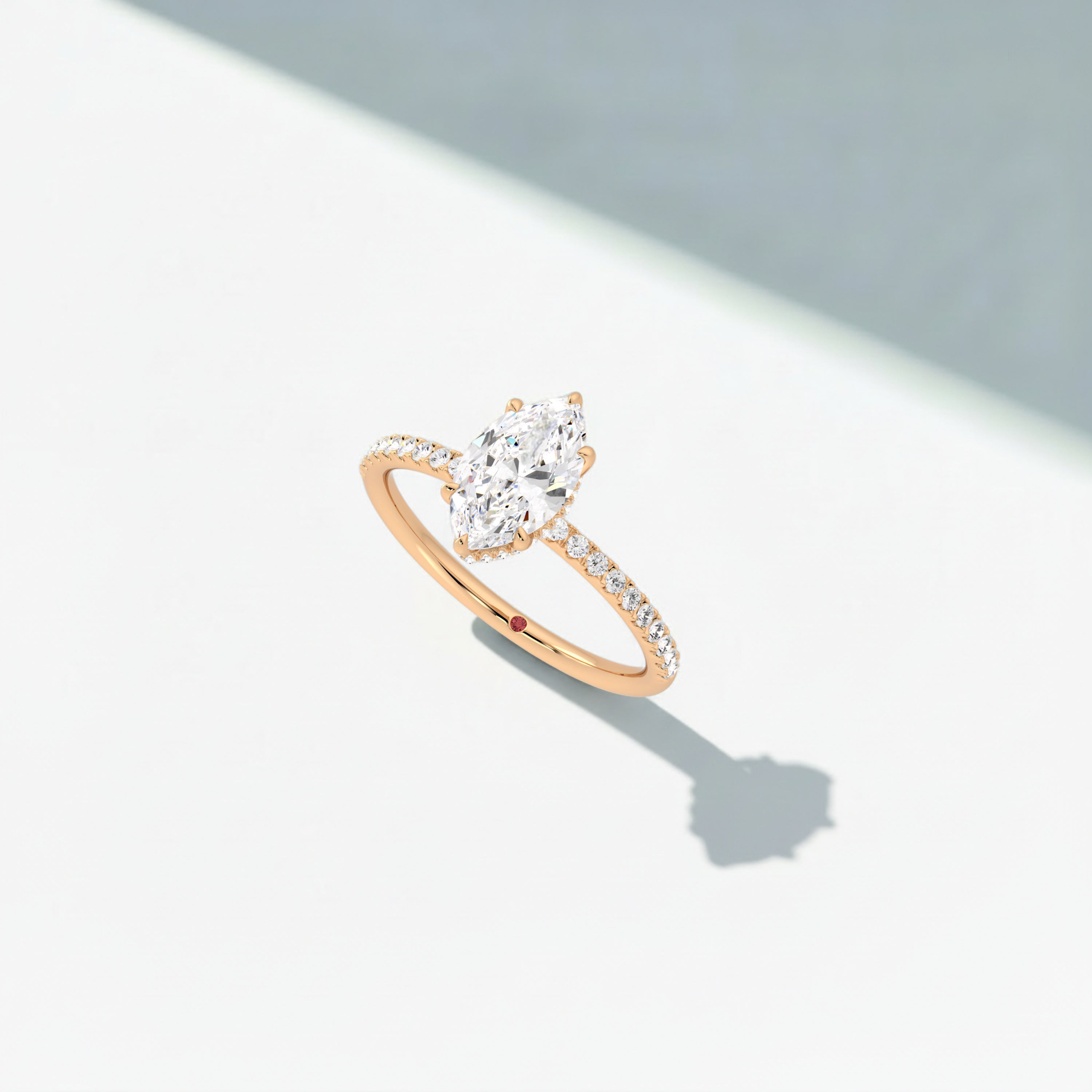 Pavé Marquise Love Knot Diamond Ring image 1