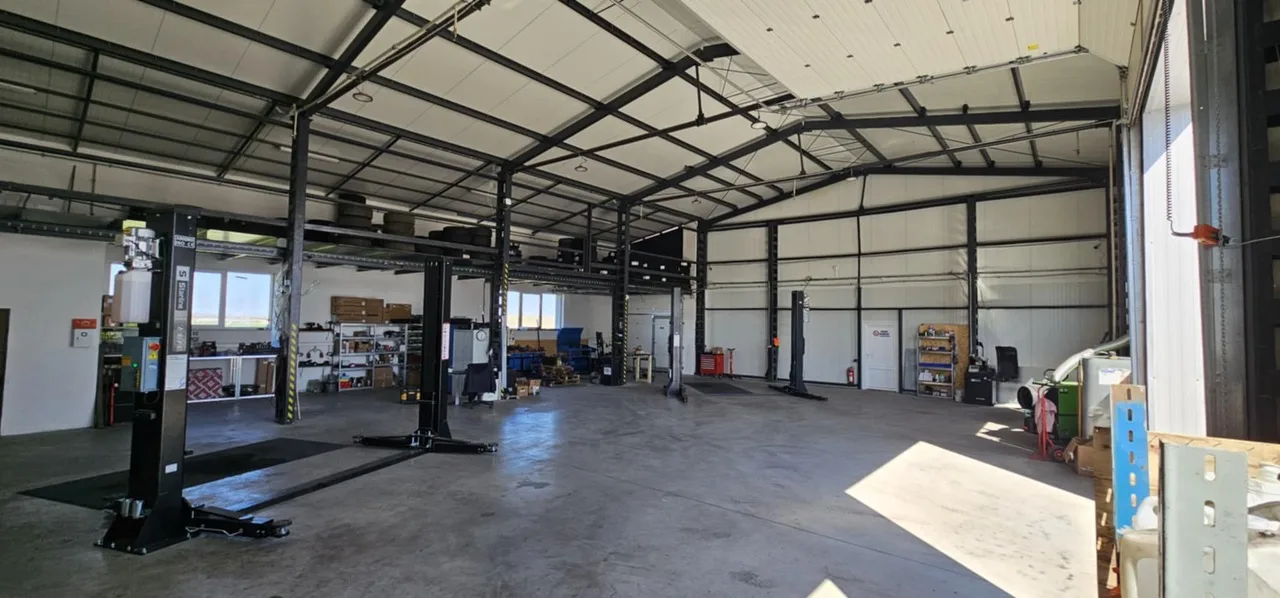 blue and brown metal bridge