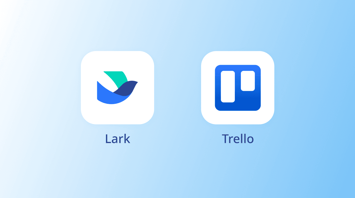 Lark and Trello logos