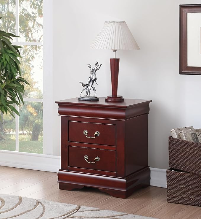 Louis philippe nightstand – A stylish and functional furniture piece, perfect for any modern home.