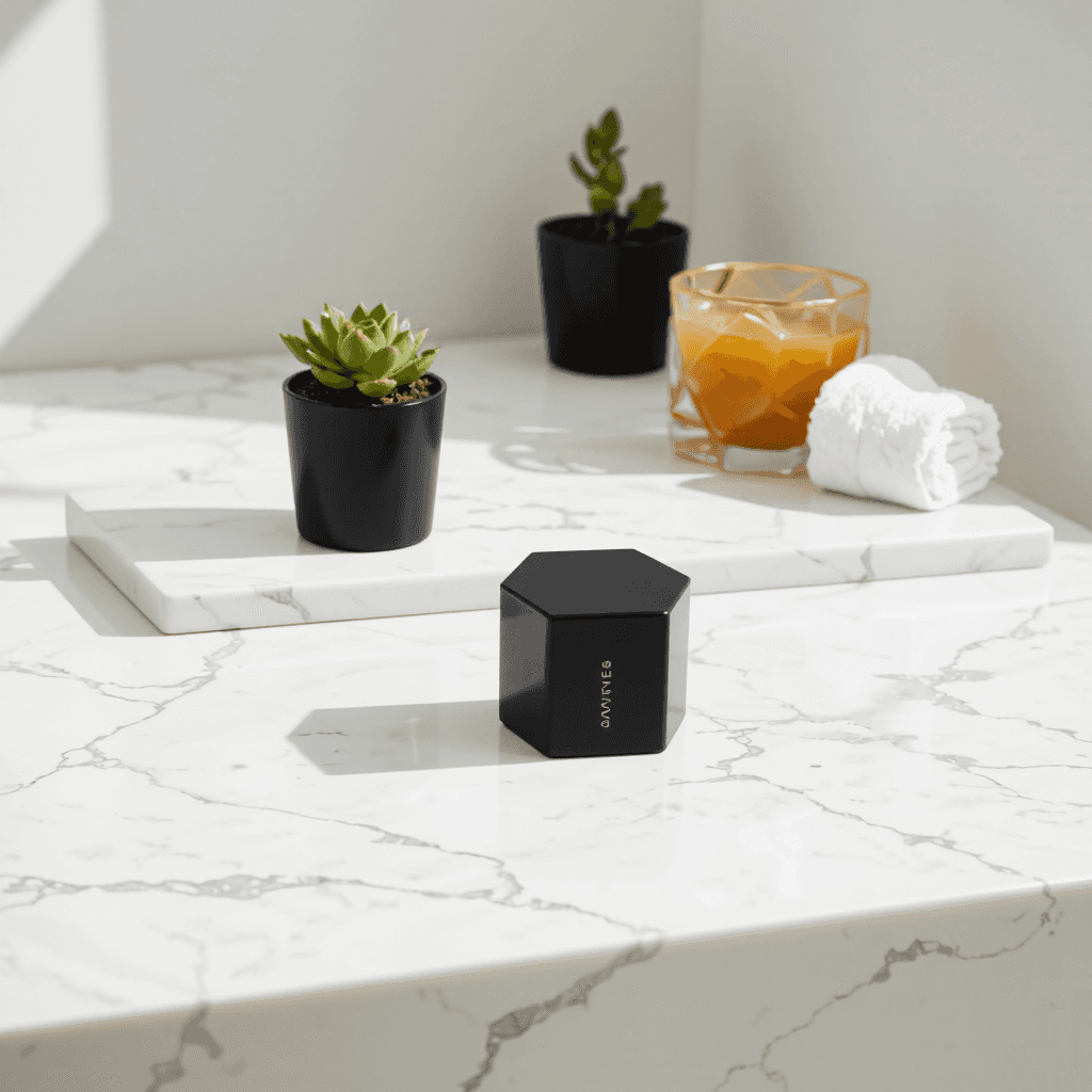 product photography of hexagonal shape