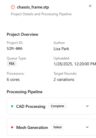 A screenshot from the Stuff page of the website