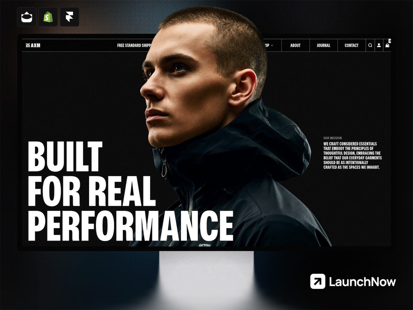 Axiom Framer ecommerce template preview