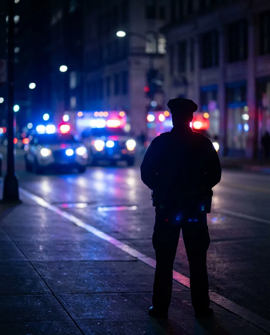 Police presence following the reported assault in Agios Panteleimonas