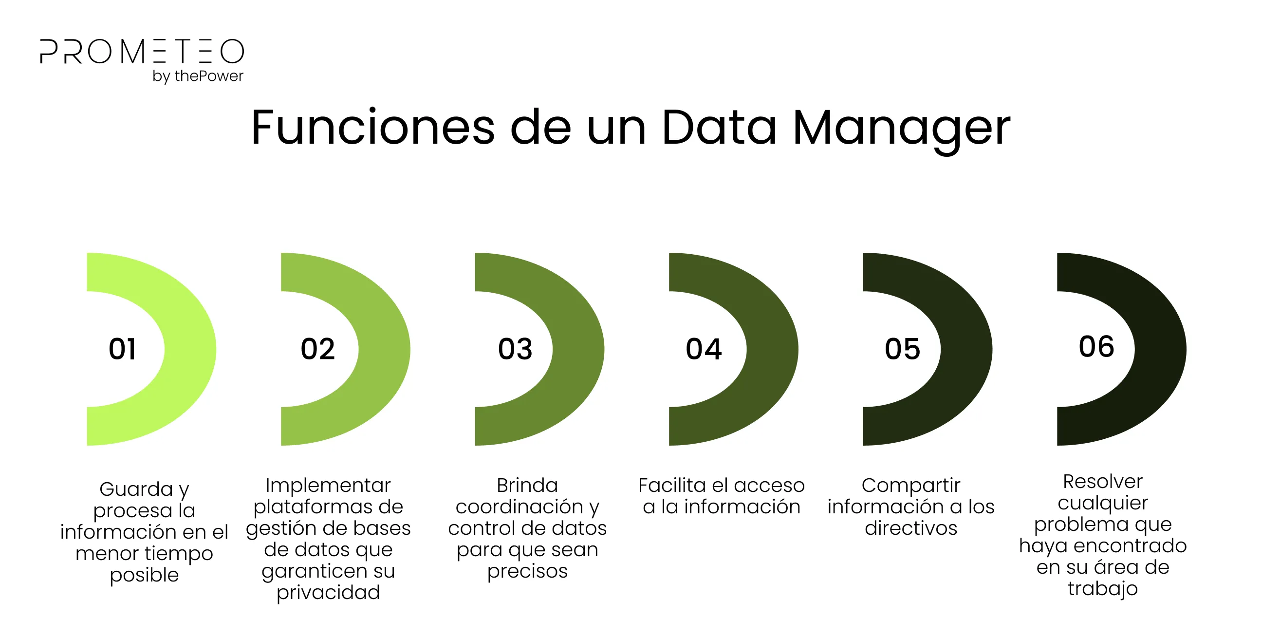 Funciones de un Data Manager