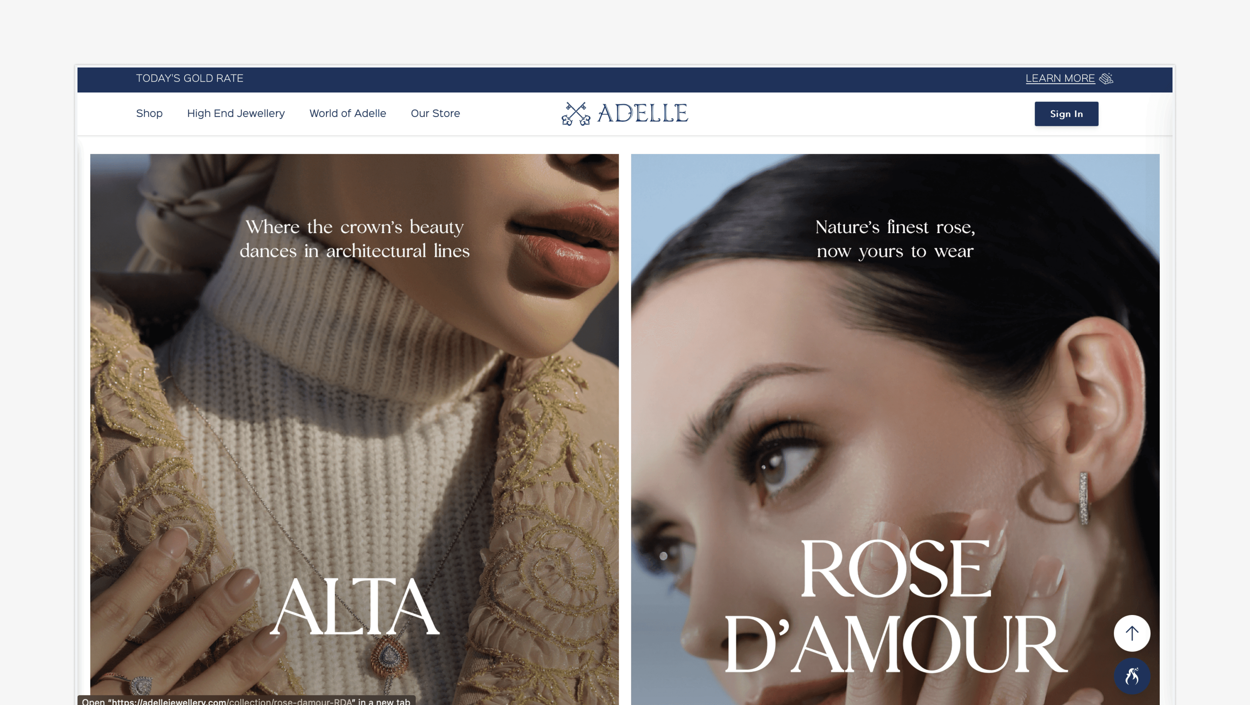 Collection Section Interface