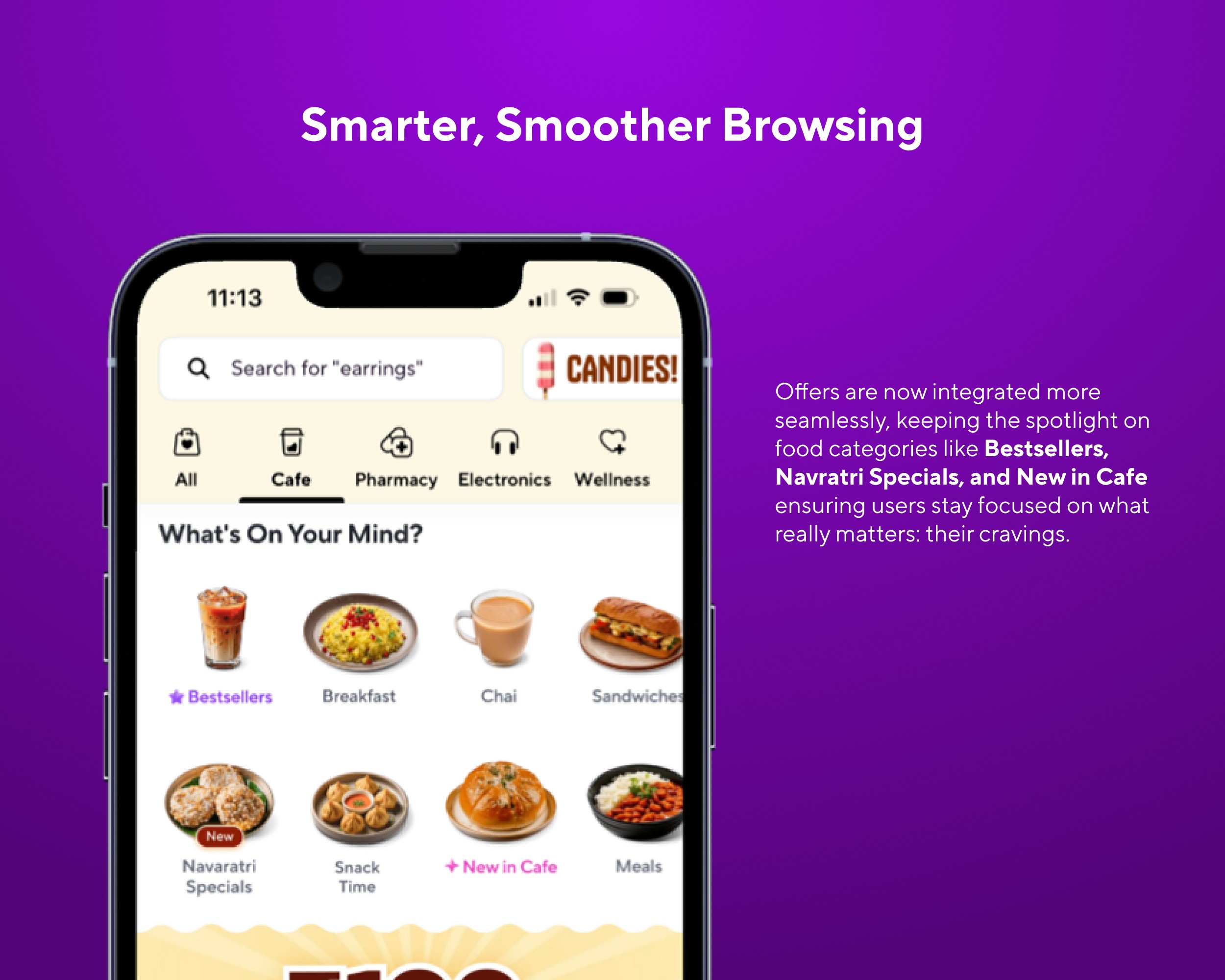The refreshed Zepto Cafe experience is a masterclass in combining design with strategy. From the cleverly placed ₹100 Free Cash tag to immersive visuals and seamless navigation, every element is crafted to drive quick decisions, boost engagement, and build brand loyalty. It’s not just a UI update, it’s a thoughtful upgrade that turns casual browsers into confident buyers.