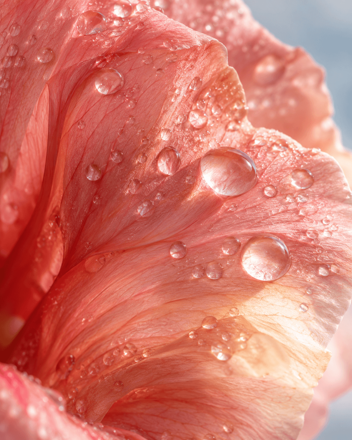 Coral petal macro