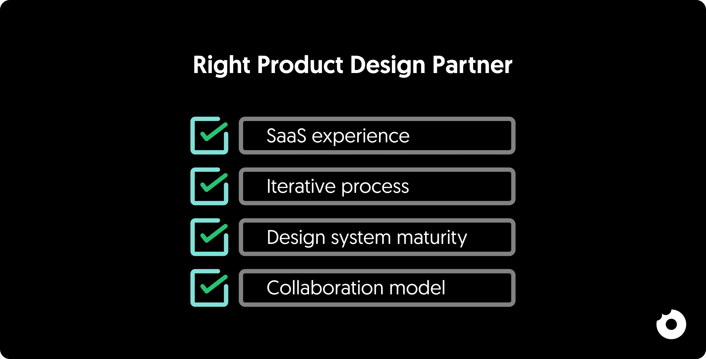 Checklist for selecting a product design partner