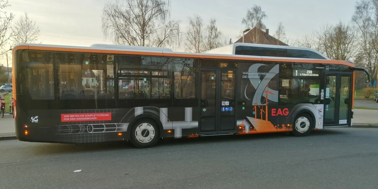 Einstiegsseite des EAG Bus