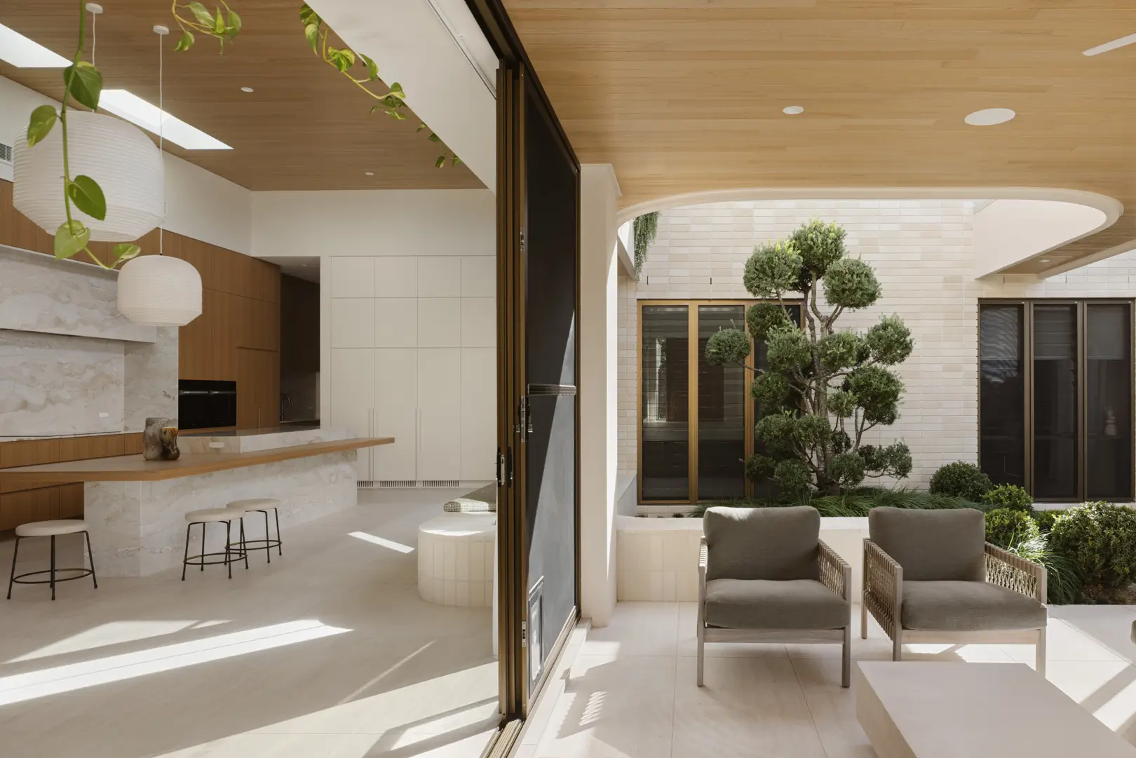 Front facade of Jacaranda House in. Brisbane