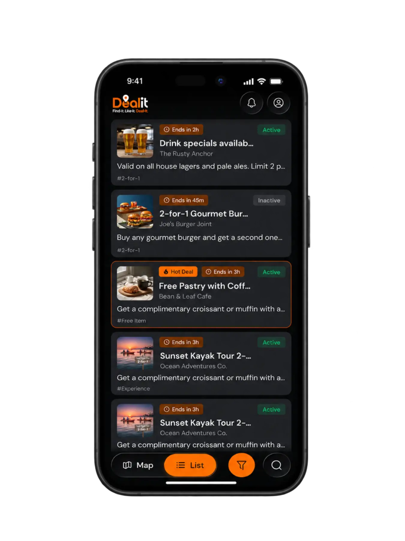 Dealit mobile app interface 3