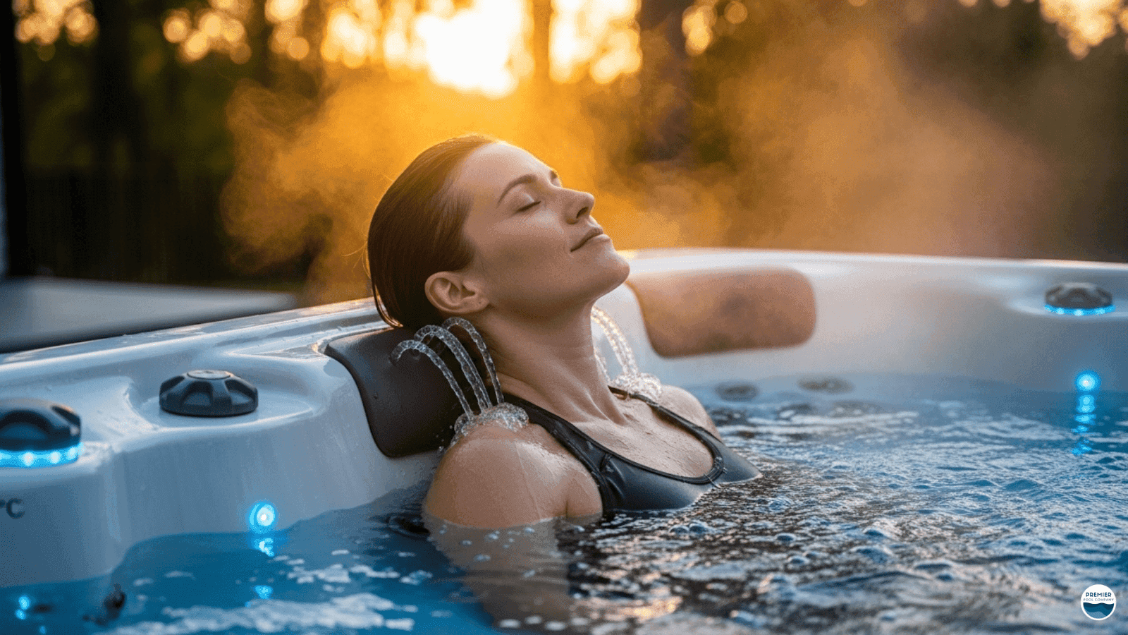 Hydrotherapy benefits of a luxury swim spa for stress relief and muscle relaxation