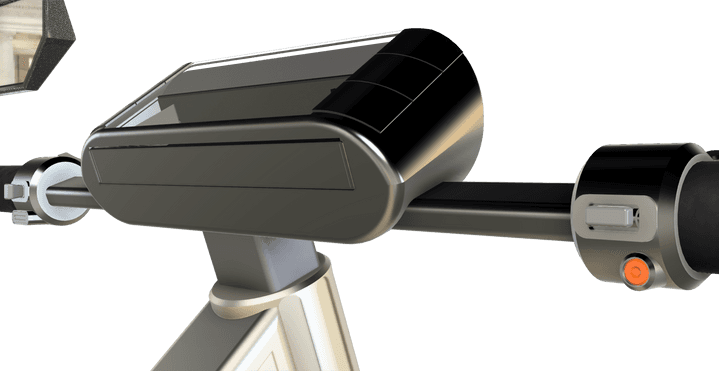 perspective view of Handel bar