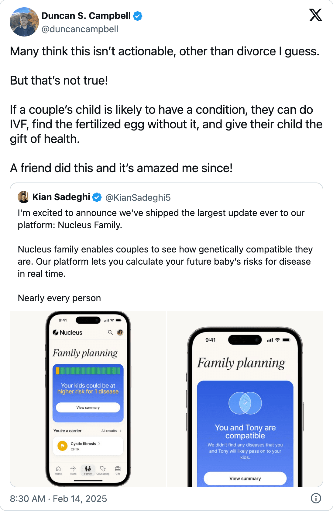 Post on X