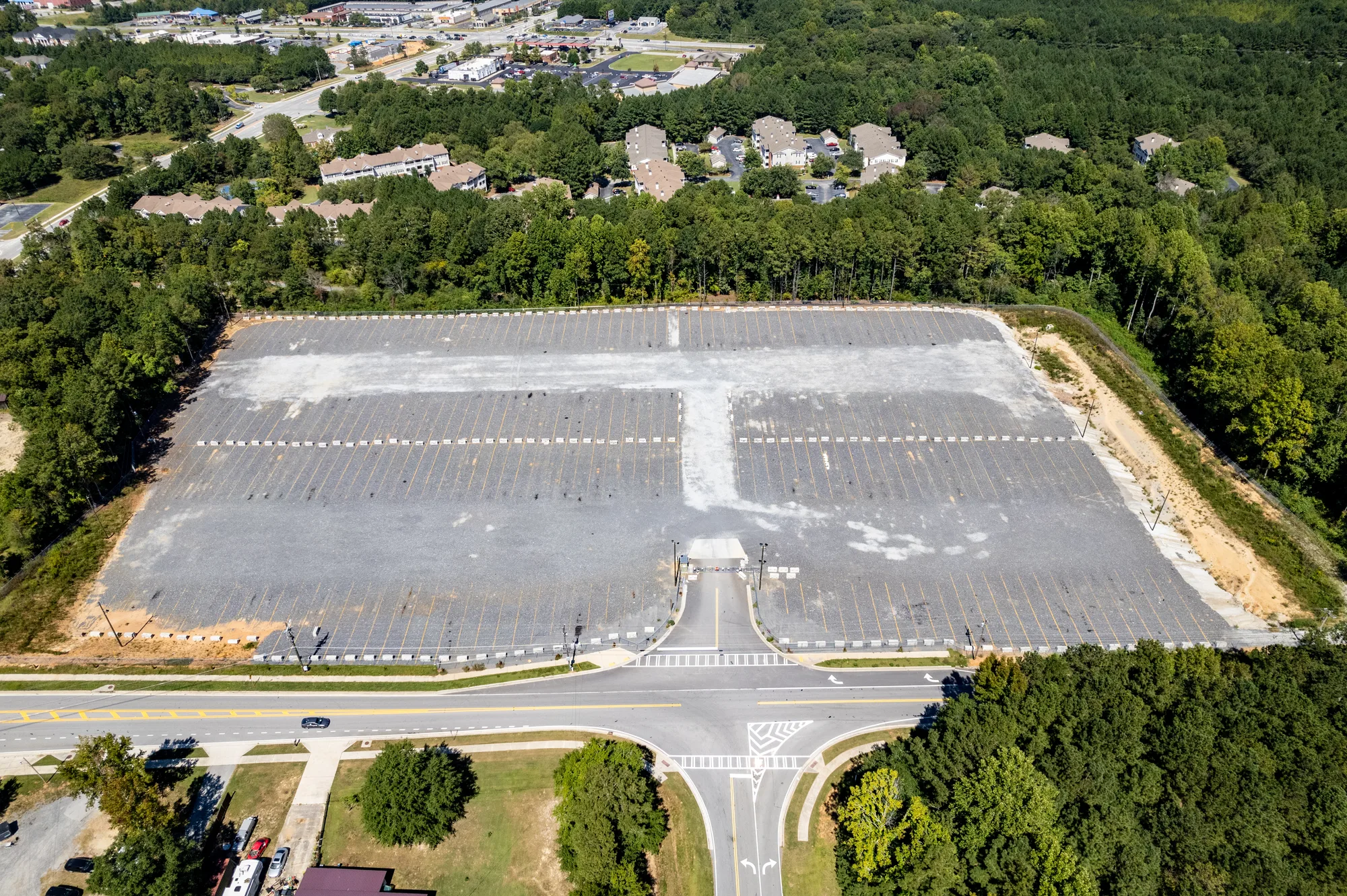 Aerial view of the industrial outdoor storage site at 1781 Rosedale Dr, Hiram, GA