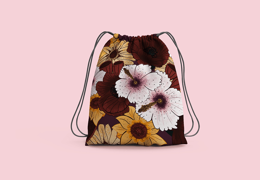 Red Poppy Turnbeutel