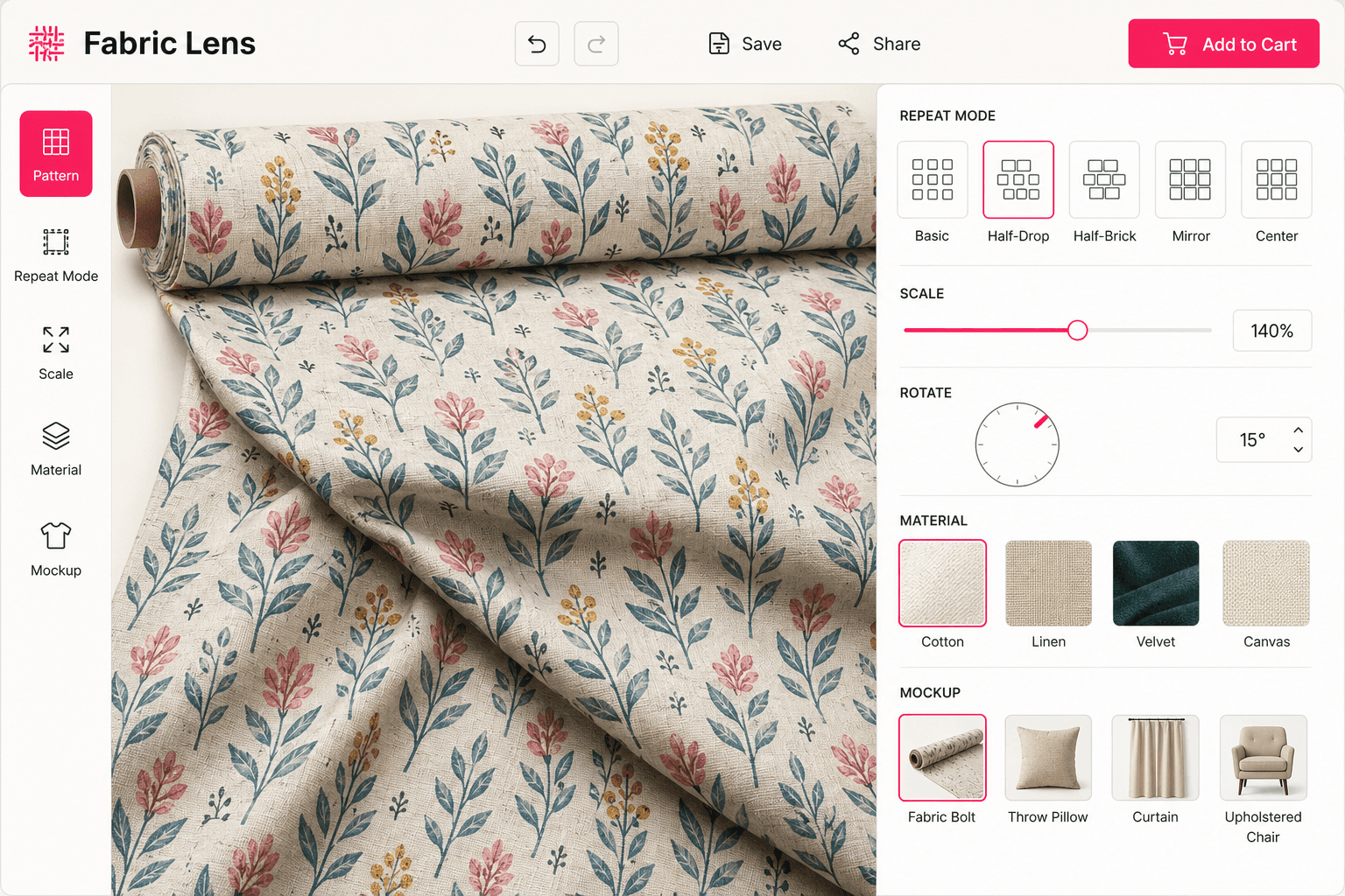 Fabric Lens- Live Pattern designer