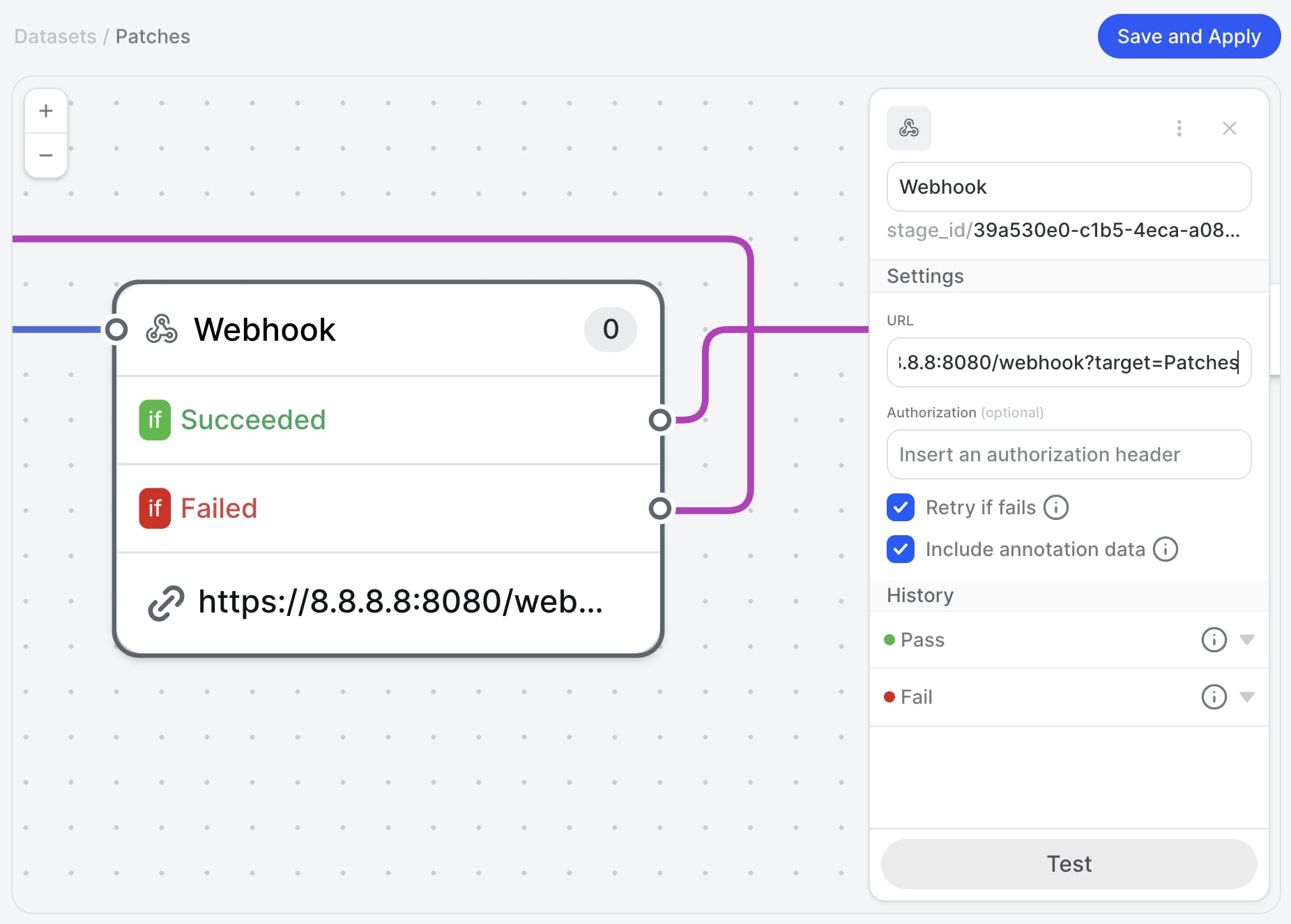 webhook on v7