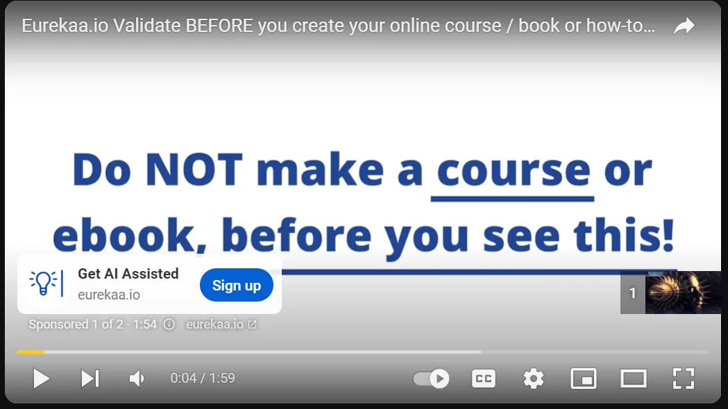 An example of a trueview youtube ad