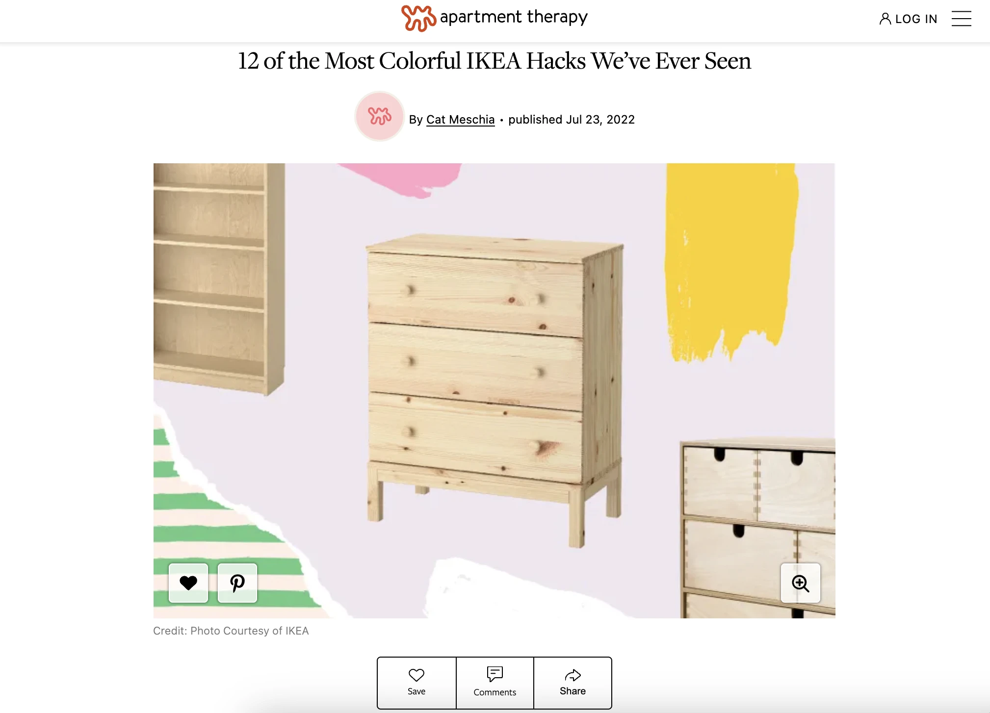 Atelier Akuko interior featured in Apartment therapy magazine