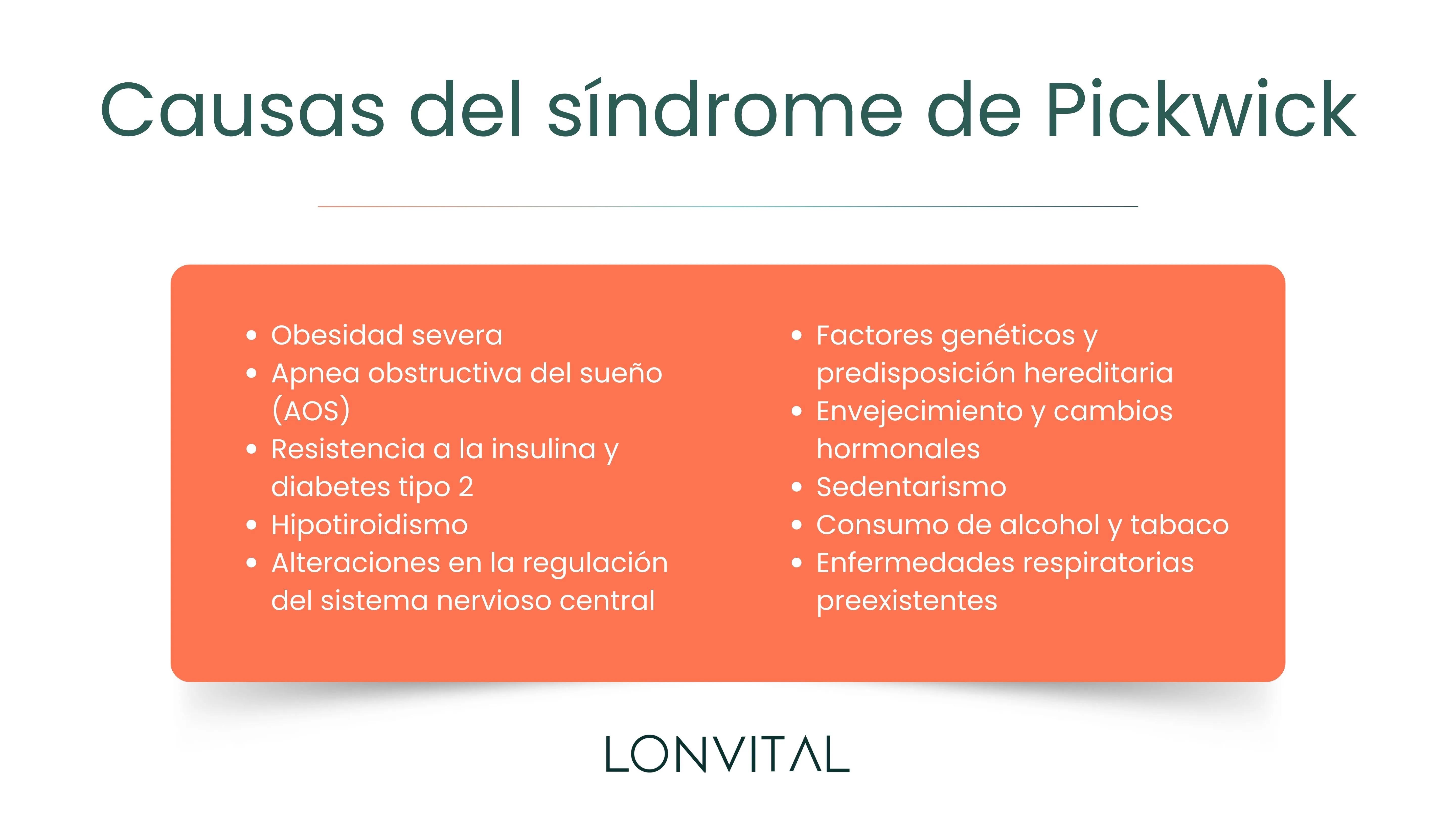 Causas del síndrome de Pickwick