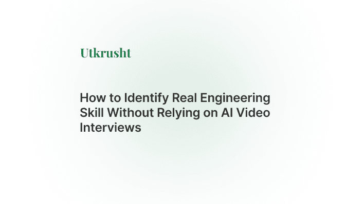 How to Identify Real Engineering Skill Without Relying on AI Video Interviews