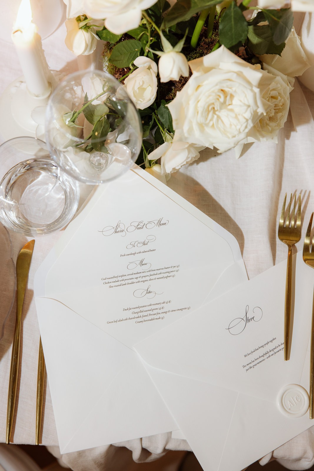 Someone checking items off of a check list